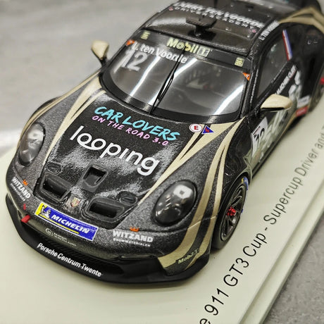 1:43 Porsche 2024 911 GT3 Cup Larry ten Voorde #12 Porsche Supercup Champion model car by Spark - view 11