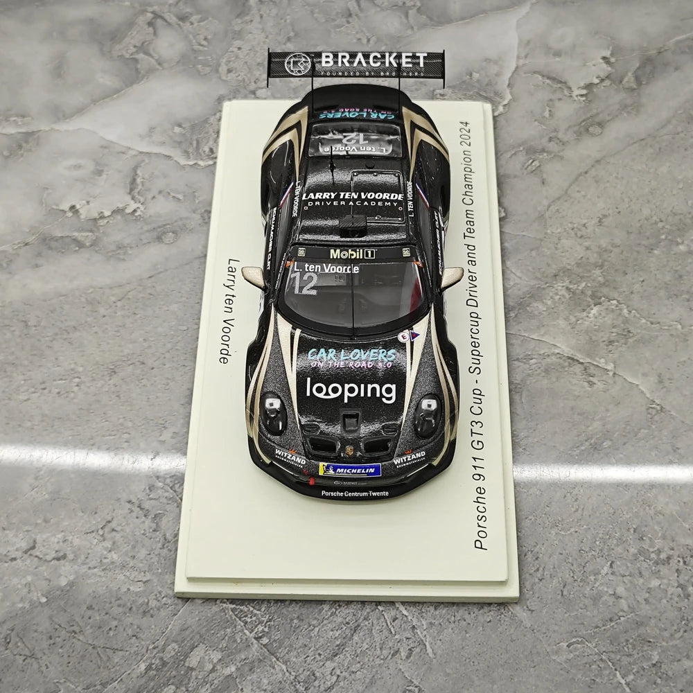 1:43 Porsche 2024 911 GT3 Cup Larry ten Voorde #12 Porsche Supercup Champion model car by Spark - view 2