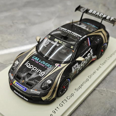 1:43 Porsche 2024 911 GT3 Cup Larry ten Voorde #12 Porsche Supercup Champion model car by Spark - view 4