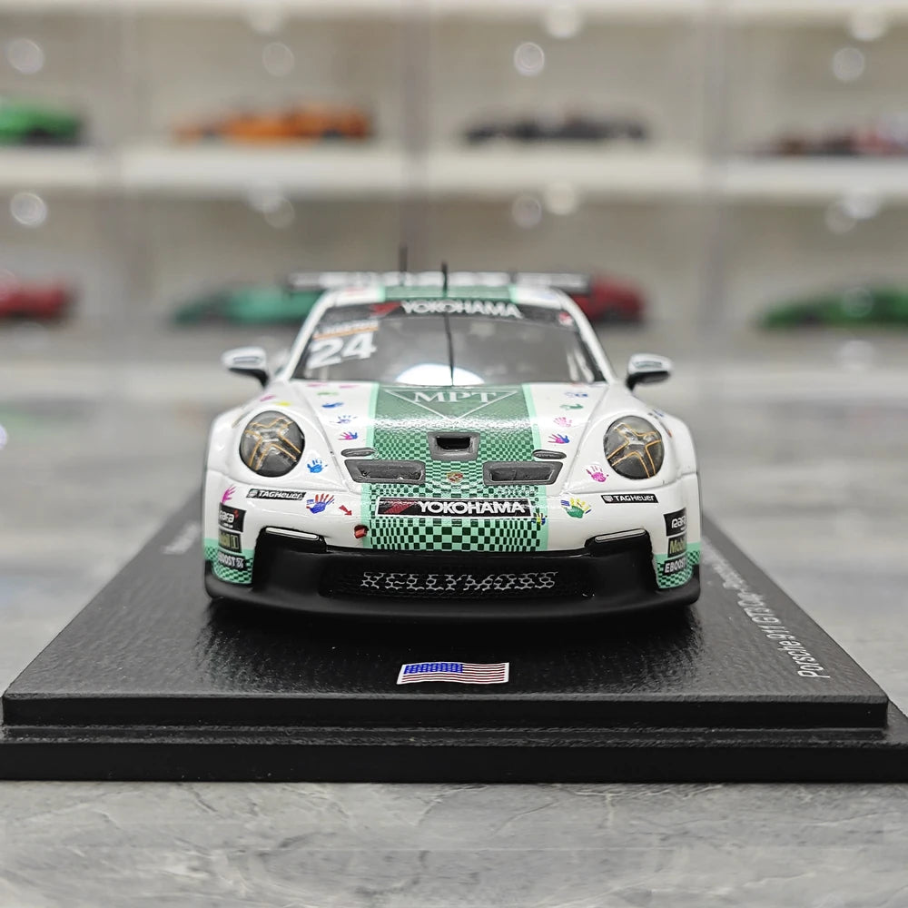 1:43 Porsche 2024 911 GT3 Cup #24 Porsche Carrera Cup Le Mans model car by Spark - view 1
