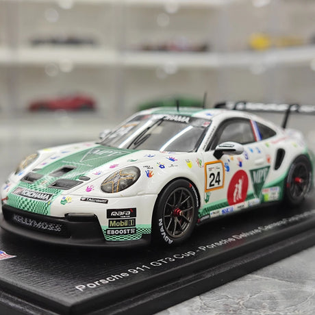 1:43 Porsche 2024 911 GT3 Cup #24 Porsche Carrera Cup Le Mans model car by Spark - view 3