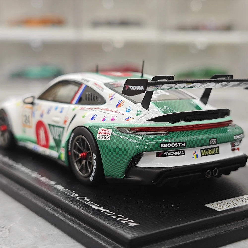 1:43 Porsche 2024 911 GT3 Cup #24 Porsche Carrera Cup Le Mans model car by Spark - view 6