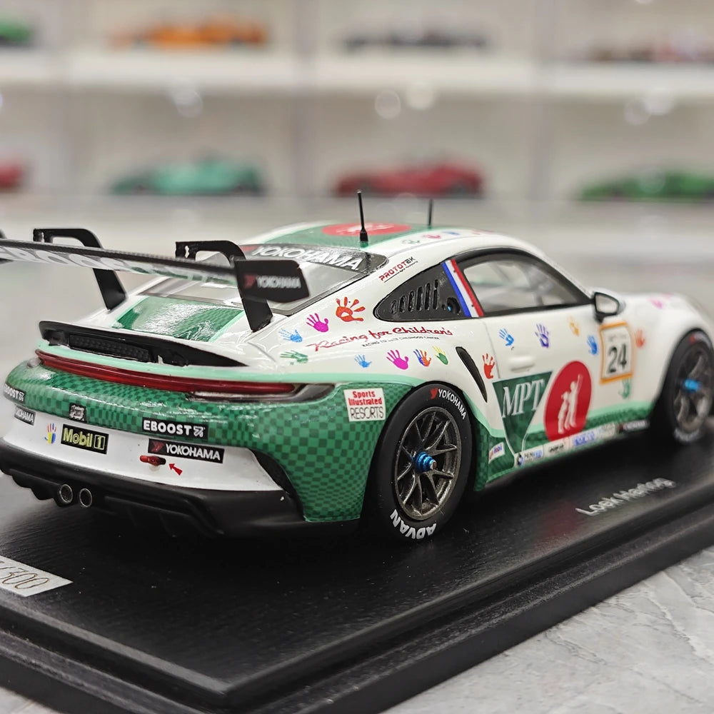 1:43 Porsche 2024 911 GT3 Cup #24 Porsche Carrera Cup Le Mans model car by Spark - view 8