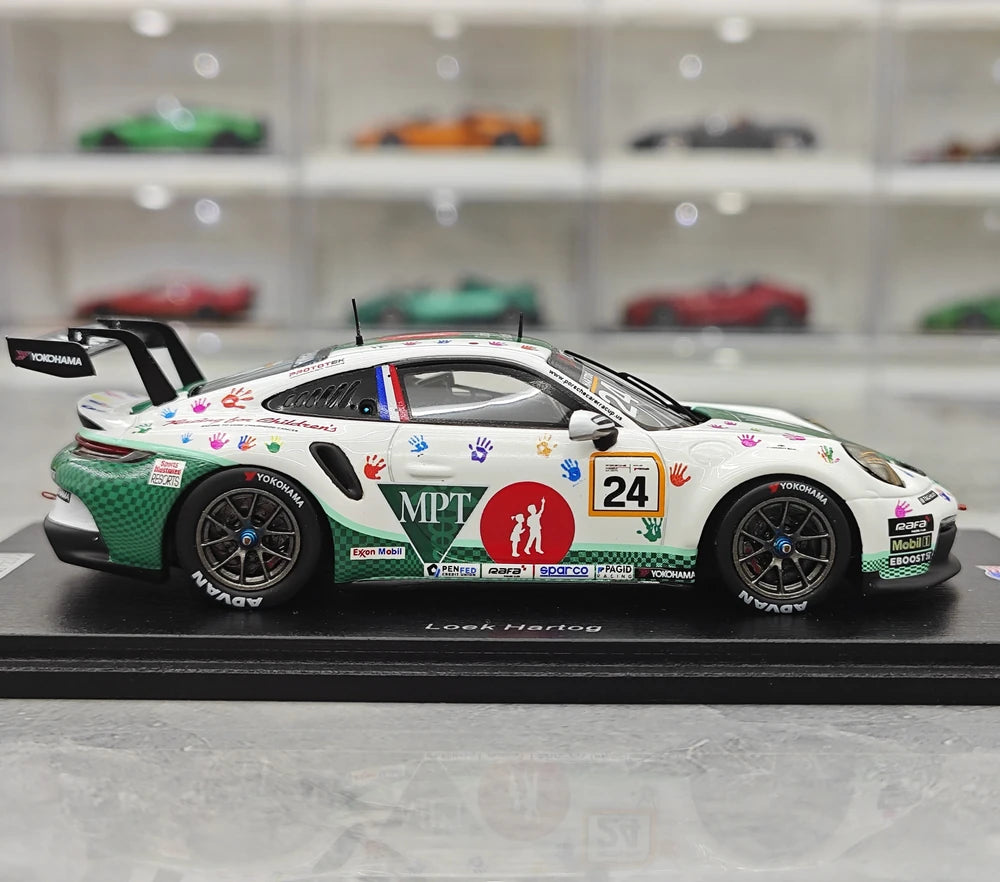 1:43 Porsche 2024 911 GT3 Cup #24 Porsche Carrera Cup Le Mans model car by Spark - view 9