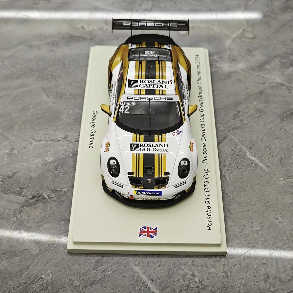 1:43 Porsche 2024 911 GT3 Cup #42 Porsche Carrera Cup Le Mans model car by Spark - view 2
