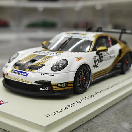 1:43 Porsche 2024 911 GT3 Cup #42 Porsche Carrera Cup Le Mans model car by Spark - view 3