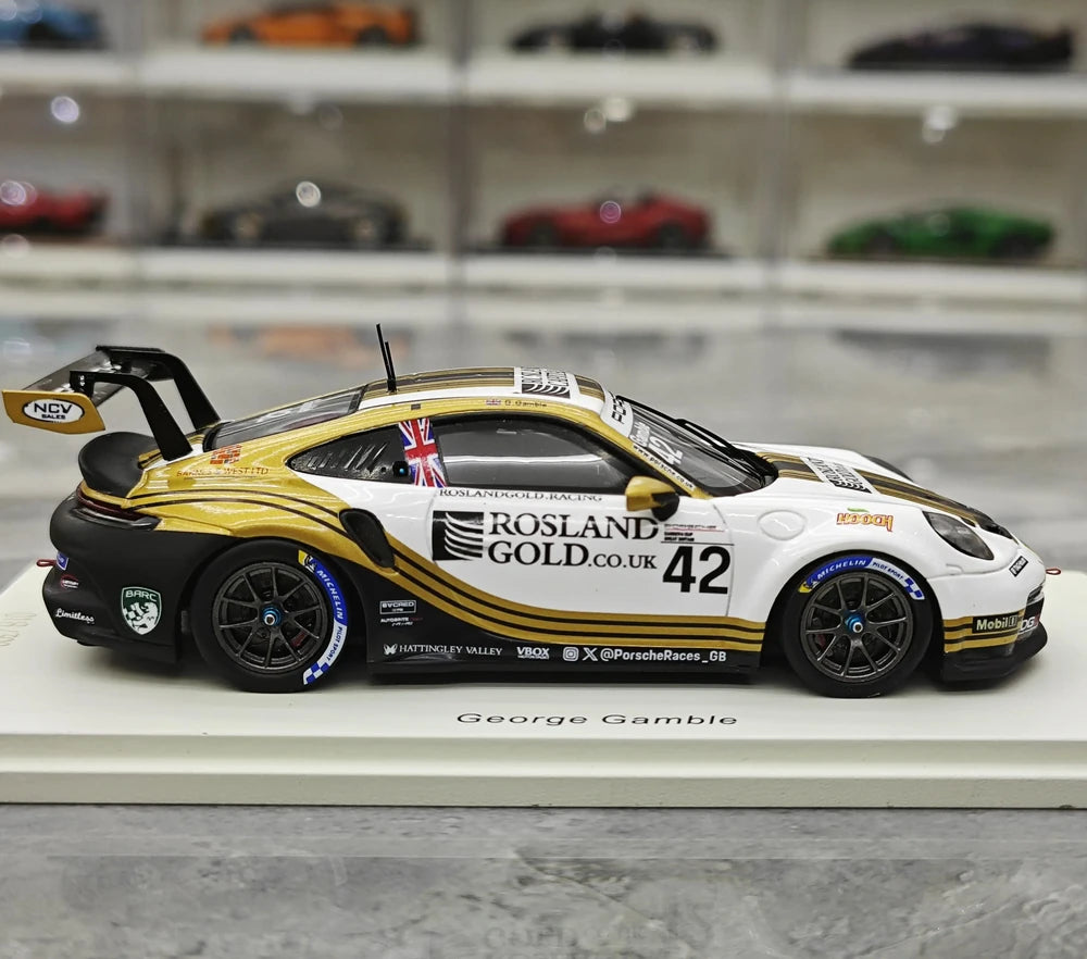 1:43 Porsche 2024 911 GT3 Cup #42 Porsche Carrera Cup Le Mans model car by Spark - view 9