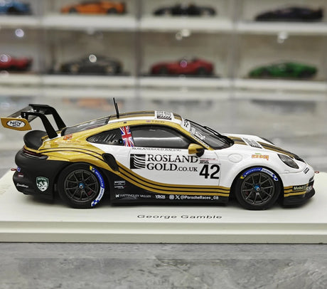 1:43 Porsche 2024 911 GT3 Cup #42 Porsche Carrera Cup Le Mans model car by Spark - view 9