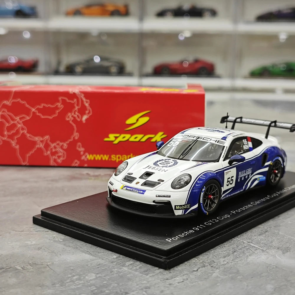 1:43 Porsche 2024 911 GT3 Cup #55 Porsche Carrera Cup Le Mans model car by Spark - view 13