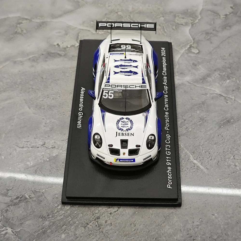 1:43 Porsche 2024 911 GT3 Cup #55 Porsche Carrera Cup Le Mans model car by Spark - view 2