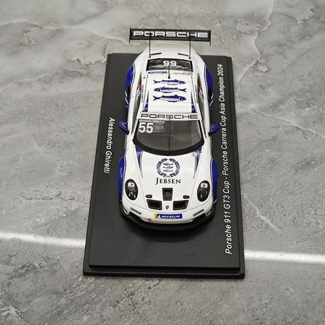 1:43 Porsche 2024 911 GT3 Cup #55 Porsche Carrera Cup Le Mans model car by Spark - view 2