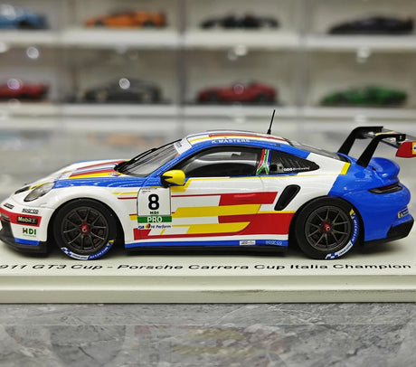 1:43 Porsche 2024 911 GT3 Cup #8 Porsche Carrera Cup Le Mans model car by Spark - view 5