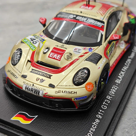 Porsche 2025 911 992 GT3 R Black Falcon Team EAE #48 1:43 24h Nürburgringin hartsikeräilymalli Spark - näytä 11