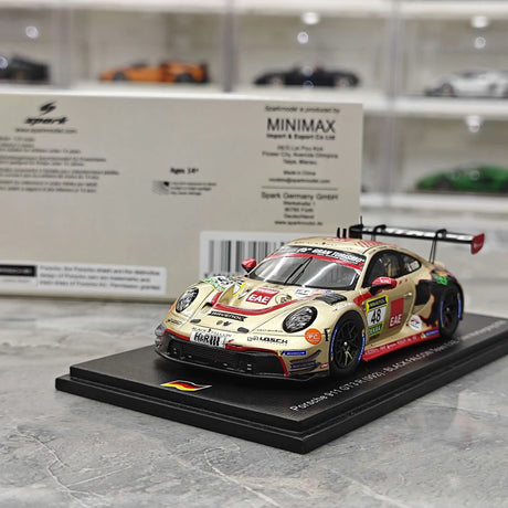Porsche 2025 911 992 GT3 R Black Falcon Team EAE #48 1:43 24h Nürburgringin hartsikeräilymalli Spark - näytä 13