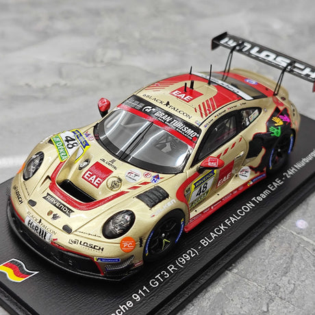 Porsche 2025 911 992 GT3 R Black Falcon Team EAE #48 1:43 24h Nürburgringin hartsikeräilymalli Spark - näytä 4