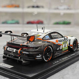 Porsche 2025 911 992 GT3 R Hankook Competition 9위 #55 1:43 24시간 뉘르부르크링 수지 수집 모델 Spark - 뷰 8