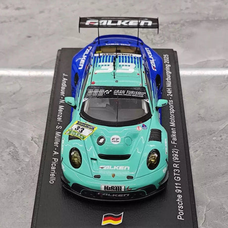 [Spark] 1:43 Porsche 2025 911 GT3 Cup #33 24H Nurburgring Model Car Resin / Closed Body
