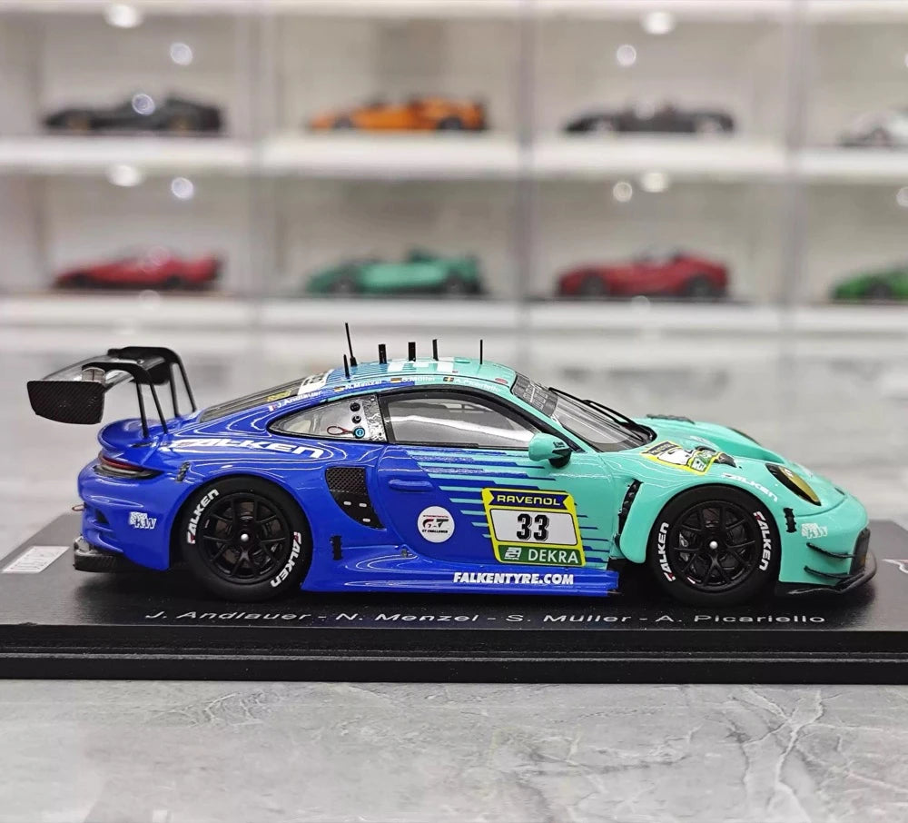 [Spark] 1:43 Porsche 2025 911 GT3 Cup #33 24H Nurburgring Model Car Resin / Closed Body