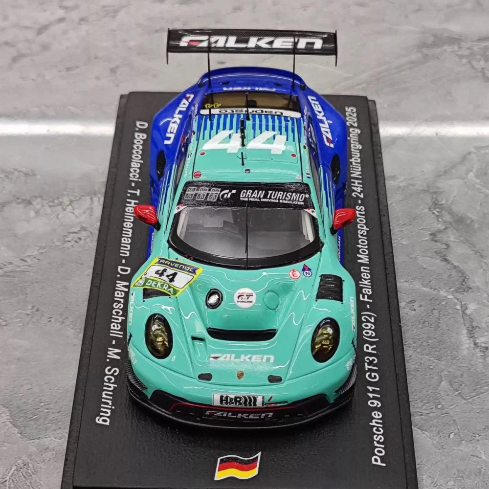 [Spark] 1:43 Porsche 2025 911 GT3 Cup #44 24H Nurburgring Model Car Resin / Closed Body