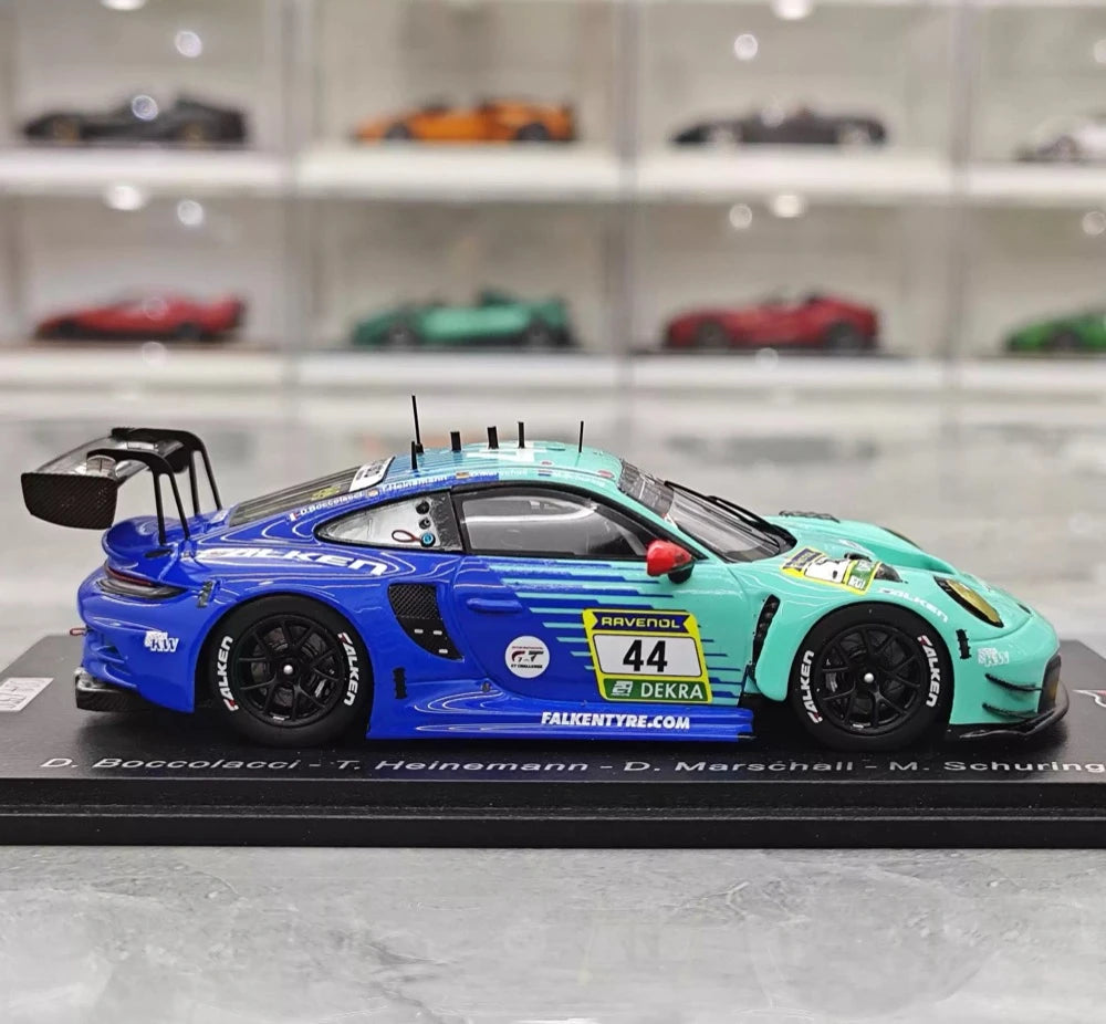 [Spark] 1:43 Porsche 2025 911 GT3 Cup #44 24H Nurburgring Model Car Resin / Closed Body
