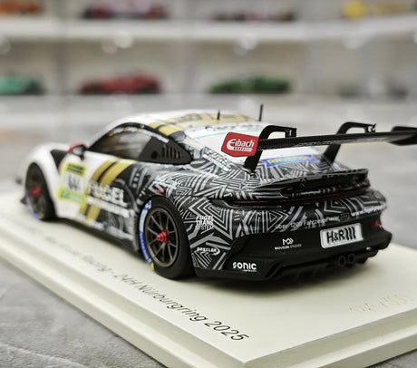 1:43 Porsche 2025 911 GT3 Cup 992 #644 Max Kruse Racing 24h Nurburgring model car by Spark - view 6