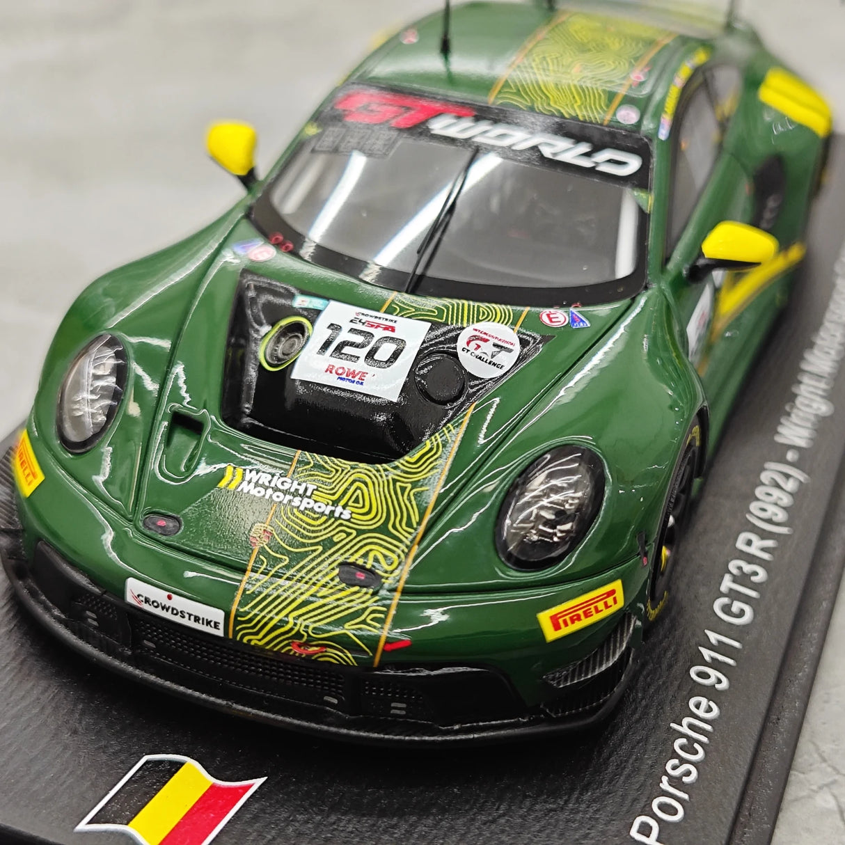 Porsche 2025 911 GT3 R 992 #120 ライト・モータースポーツ 24時間スパ 1:43 レジンコレクターモデル - ビュー11