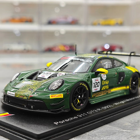 Porsche 2025 911 GT3 R 992 #120 Wright Motorsports 24h Spa 1:43 hartsikeräilymalli - katselu 3