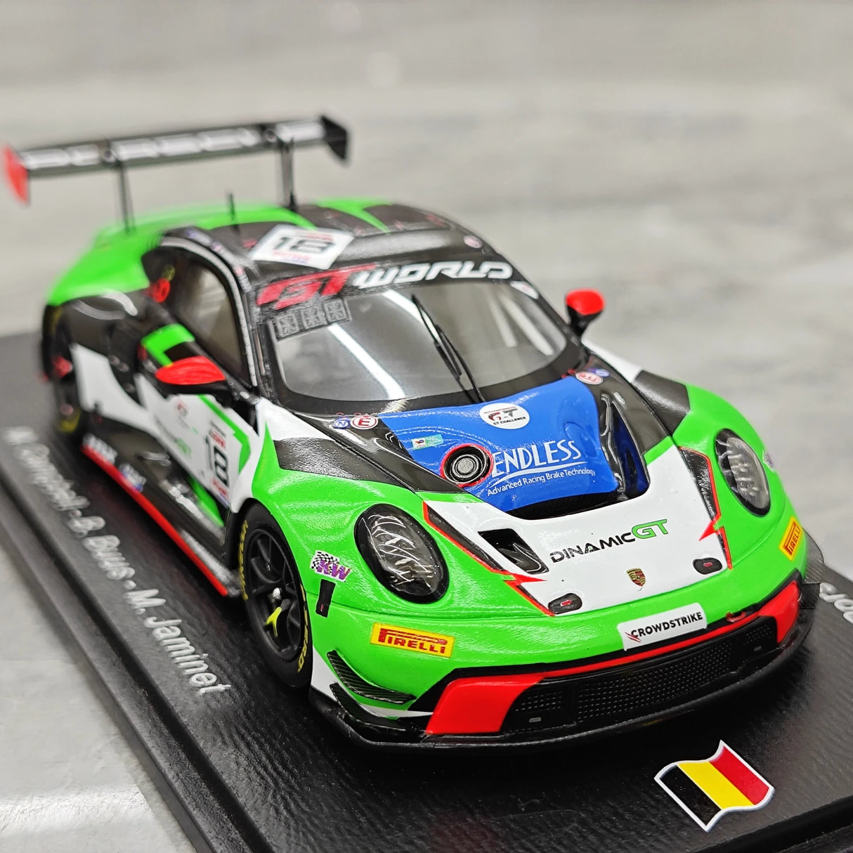 Porsche 2025 911 GT3 R 992 #18 다이나믹 GT 24시간 스파 1:43 레진 수집 모델 - 뷰 10