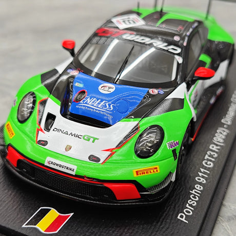 Porsche 2025 911 GT3 R 992 #18 Dinamic GT 24h Spa 1:43 hartsikeräilymalli – katso 11