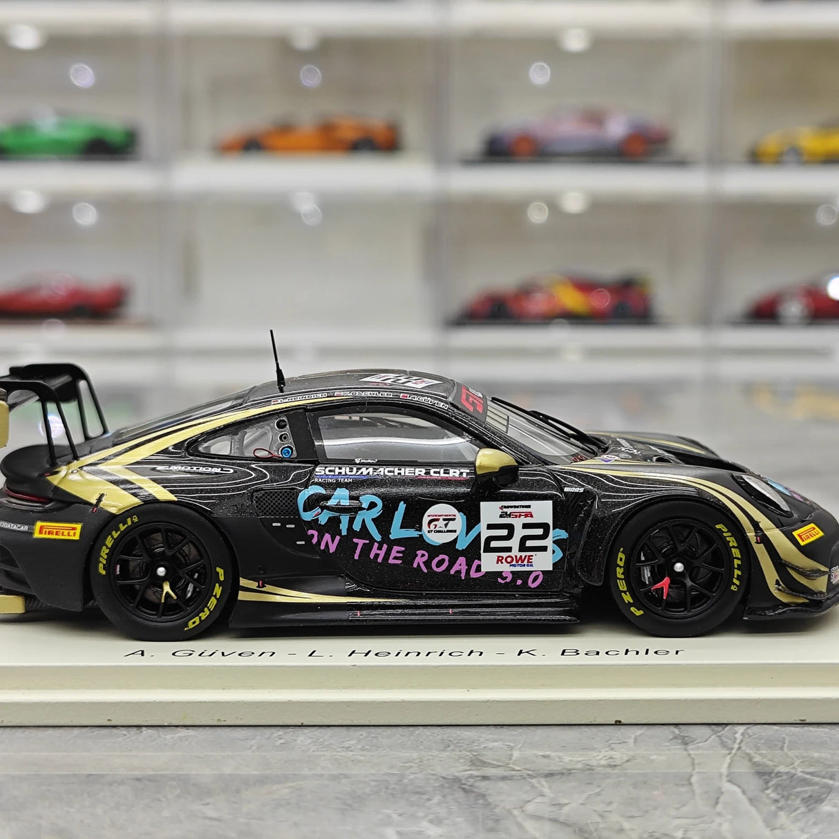 Porsche 2025 911 GT3 R 992 #22 Schumacher CLRT modelo colecionável de resina Spa 1:43 24h - vista 9