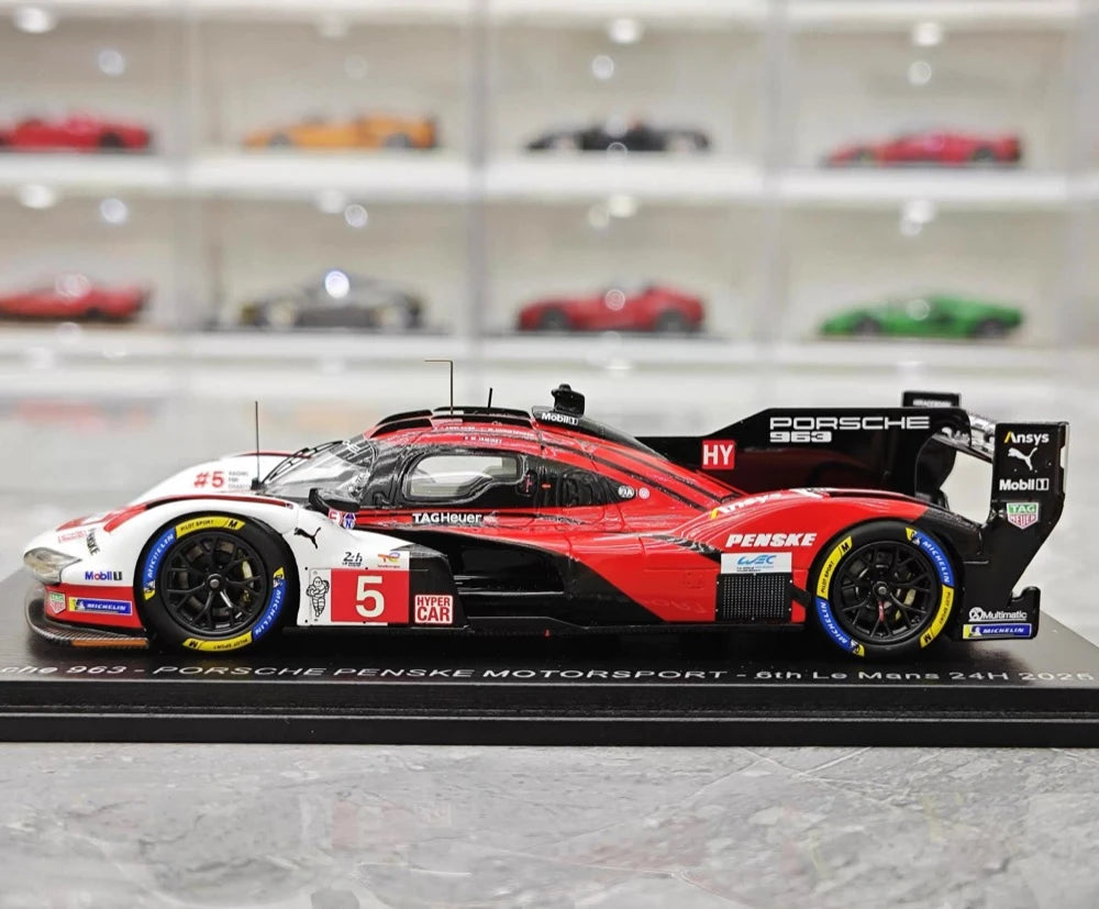 [Spark] 1:43 Porsche 2025 963 - Porsche Penske Motorsport - 6th Le Mans 24H Model Car Resin