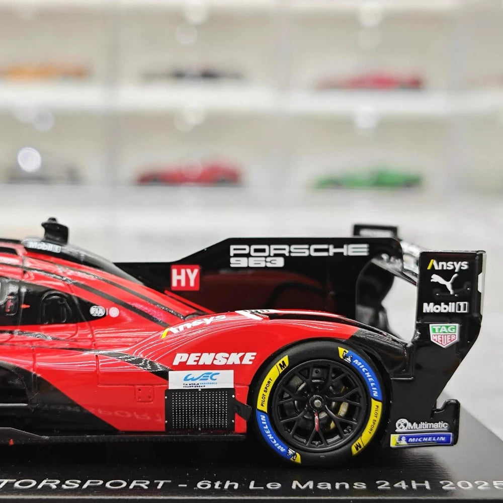 [Spark] 1:43 Porsche 2025 963 - Porsche Penske Motorsport - 6th Le Mans 24H Model Car Resin