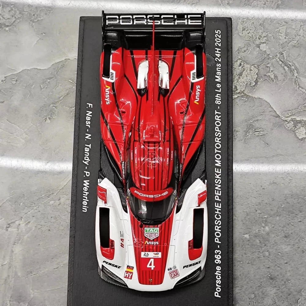 [Spark] 1:43 Porsche 2025 963 - Porsche Penske Motorsport - 8th Le Mans 24H voiture miniature Resin