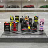 1:43 Red Bull 2022 RB18 #1 Abu Dhabi GP Max Verstappen F1 resin model car by Spark - view 1