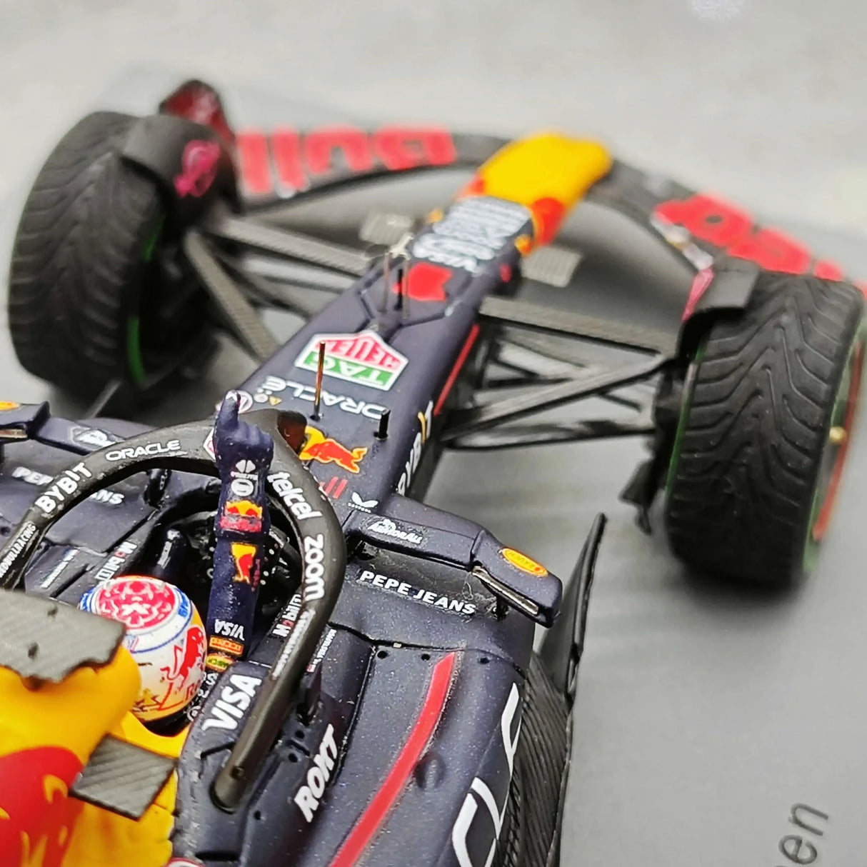 1:43 Red Bull 2024 RB20 #1 Brazilian GP Max Verstappen F1 resin model car by Spark - view 13