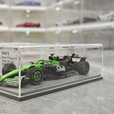 1:43 Sauber 2025 C45 #27 British GP Nico Hulkenberg F1 modelo de resina da Spark - ver 14