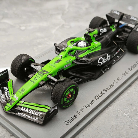 1:43 Sauber 2025 C45 #27 British GP Nico Hulkenberg F1 modelo de resina da Spark - ver 4