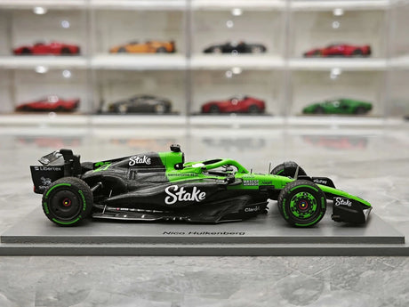 1:43 Sauber 2025 C45 #27 British GP Nico Hulkenberg F1 modelo de carro em resina de Spark - ver 9
