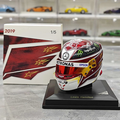 [Spark] 1:5 루이스 해밀턴 2019 독일 GP Mercedes-AMG 페트로나스 F1 헬멧 F1 헬멧