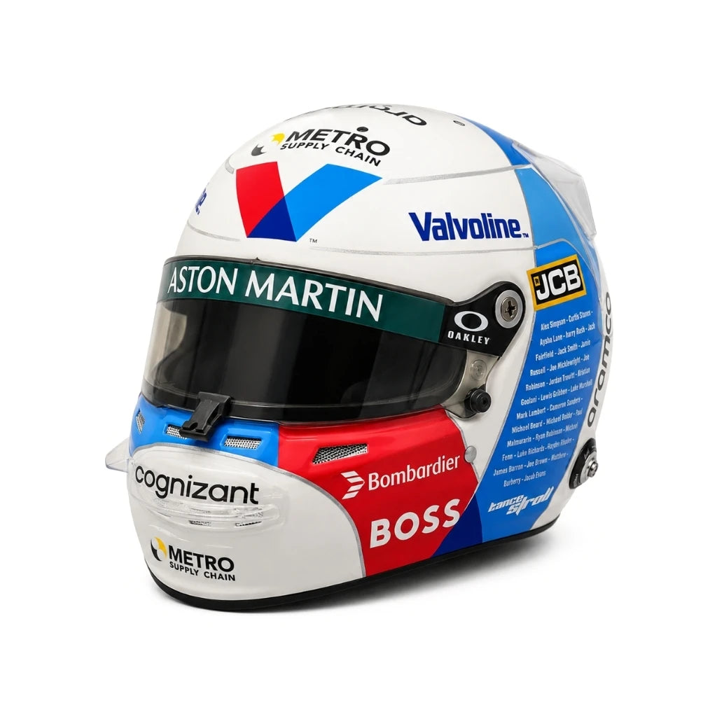 [Spark] 1:5 Lance Stroll 2024 British GP Aston Martin F1 헬멧