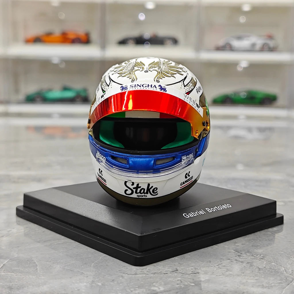 [Spark] 1:5 Gabriel Bortoleto 2025 Italian GP Stake Kick Sauber F1 Helmet F1 Helmet