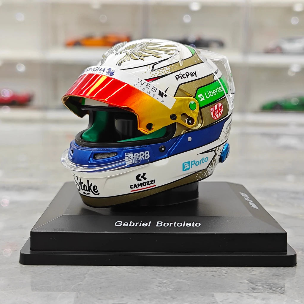 [Spark] 1:5 Gabriel Bortoleto 2025 Italian GP Stake Kick Sauber F1 Helmet F1 Helmet
