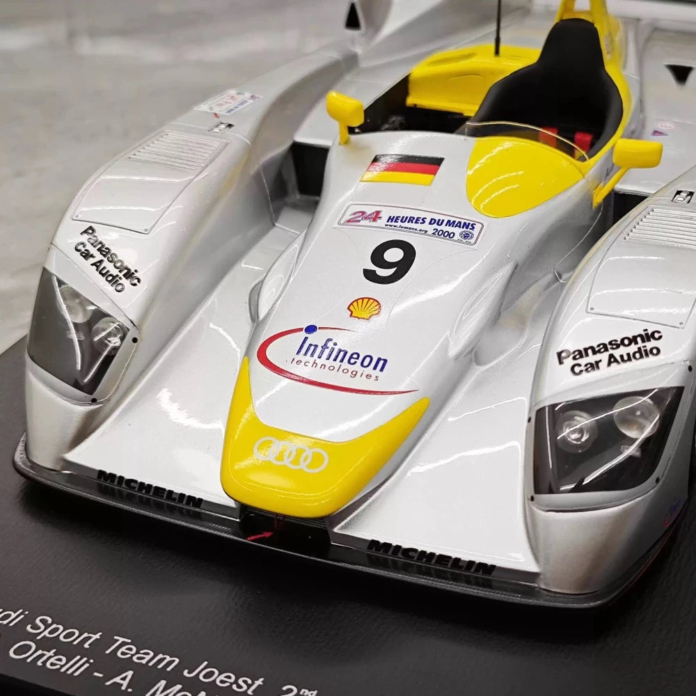 [Spark] 1:18 Audi 2000 R8 #8 Winner 24h Le Mans Model Car Resin / Closed Body