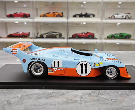 [Spark] 1:18 Gulf Mirage 1975 GR8 #11 Winner 24 Le Mans modelauto Hars / Closed Body
