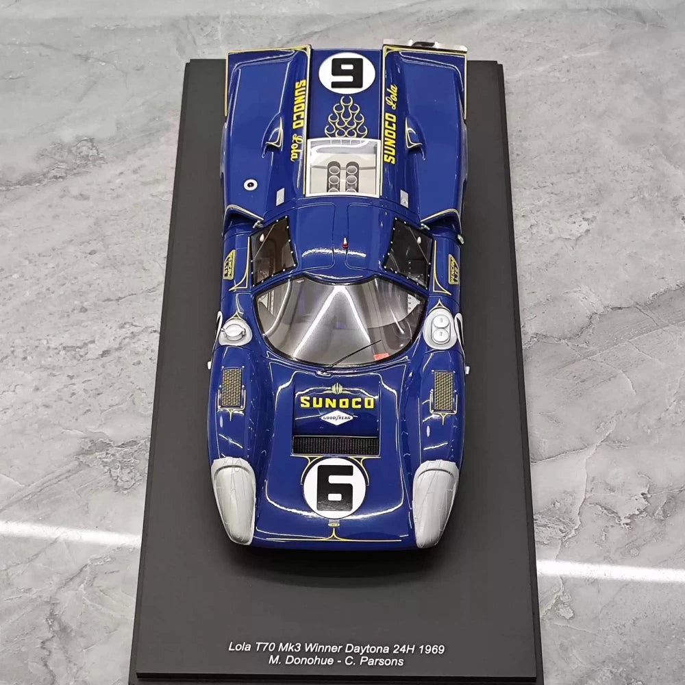 [Spark] 1:18 Lola 1969 T70 MK3 Daytona 24H #6 Winner modellbil resin / Closed Body