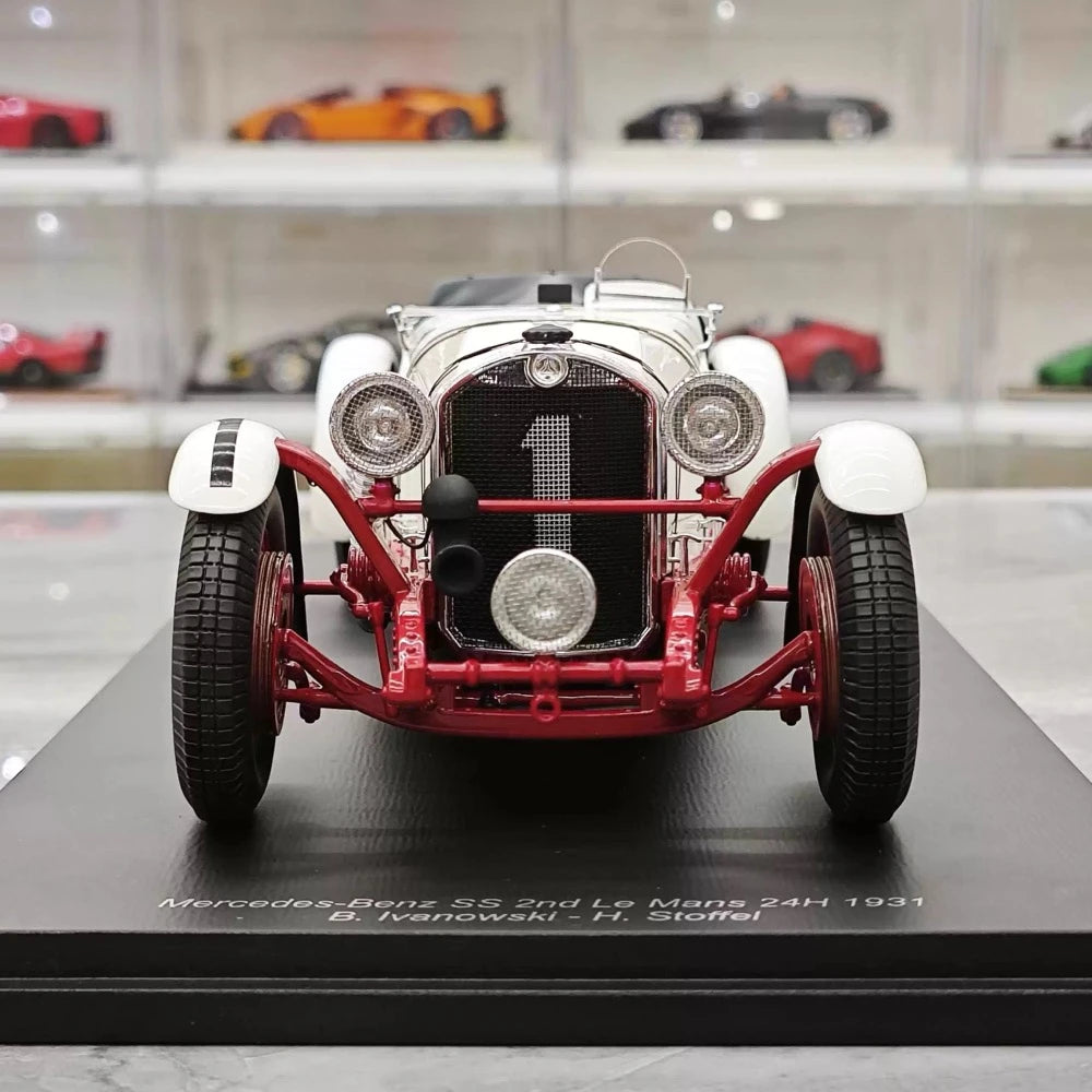 [Spark] 1:18 Mercedes-Benz 1931 SSK #1 2nd 24h Le Mans modelauto Hars / Closed Body