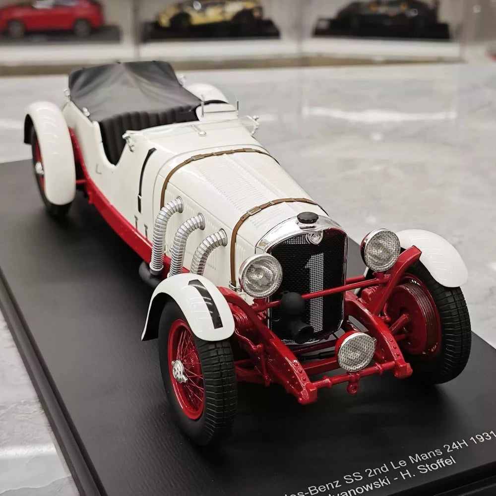 [Spark] 1:18 Mercedes-Benz 1931 SSK #1 2nd 24h Le Mans modelauto Hars / Closed Body