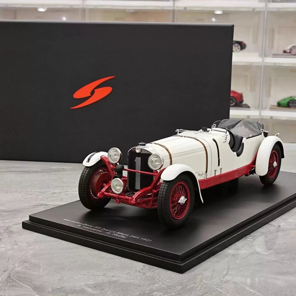 [Spark] 1:18 Mercedes-Benz 1931 SSK #1 2nd 24h Le Mans modelauto Hars / Closed Body