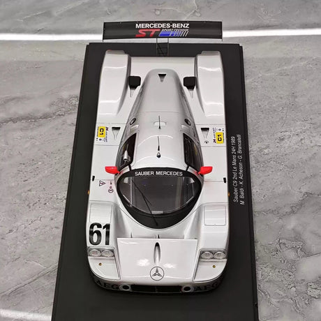 [Spark] 1:18 Mercedes-Benz 1989 C9 #61 Le Mans Sauber Model Car Resin / Closed Body