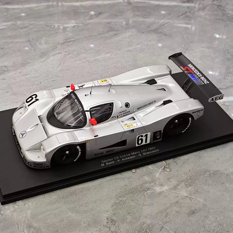 [Spark] 1:18 Mercedes-Benz 1989 C9 #61 Le Mans Sauber Model Car Resin / Closed Body